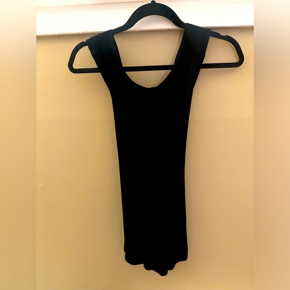 Black halter style top - size medium